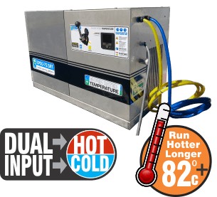 Euro Pumps - Tub Washer powered by SRT Wall Mount satellite cleaning unit