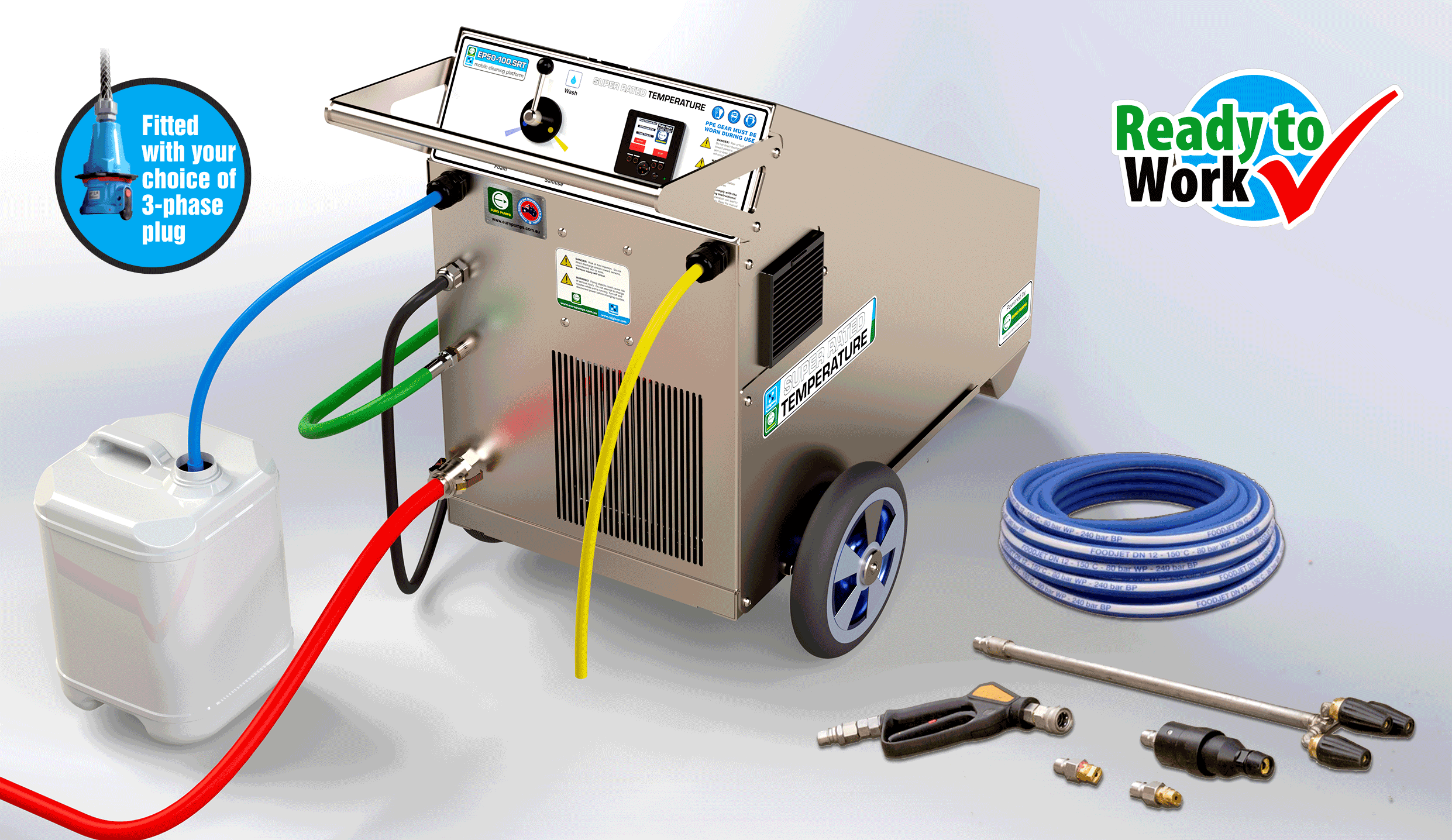 Euro Pumps SRT Mobile satellite cleaning station TOOLS