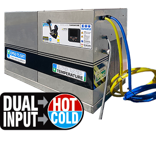 Euro Pumps - Tub Washer powered by SRT Wall Mount satellite cleaning unit